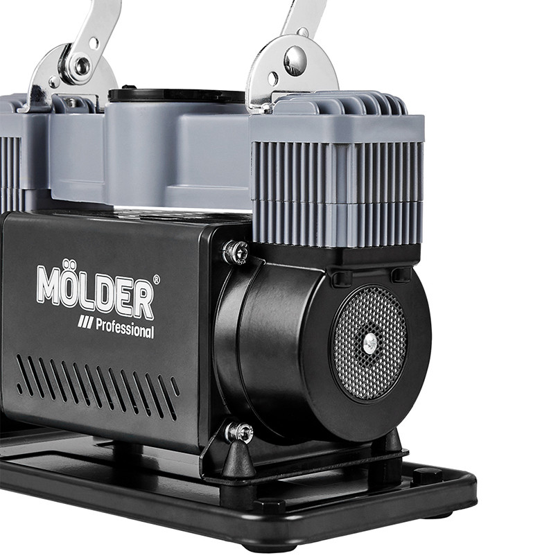 Компресор автомобільний Molder Turbo Air 12В 10Атм 90л/хв із зажимами АКБ Львів - фото 4