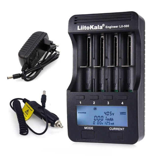 Заряднoe устройство Liitokala Lii-500 на 4 канала (для Ni-MH, Ni-CD, Li-Ion) с блоком питания + автоадаптер Винница - изображение 4