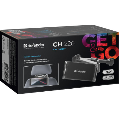 Универсальный автодержатель Defender CH-226 110-190 мм, на подголовник (29226) Винница - изображение 6