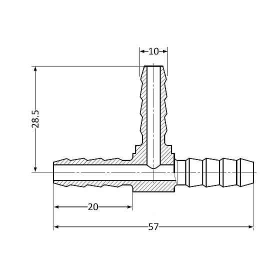 Тройник Thermo Alliance Standart 10 SD41710 Київ