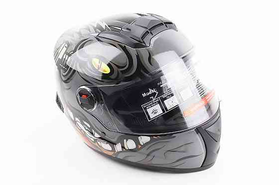 Шолом інтеграл, закритий+окуляри BLD-М61 М (57-58см), ЧОРНО-СІРИЙ "Buffalo" Київ