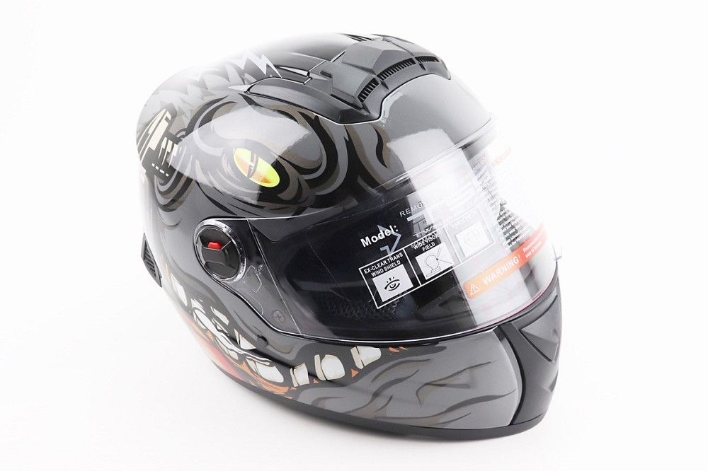 Шолом інтеграл, закритий+окуляри BLD-М61 М (57-58см), ЧОРНО-СІРИЙ "Buffalo" Киев - изображение 1