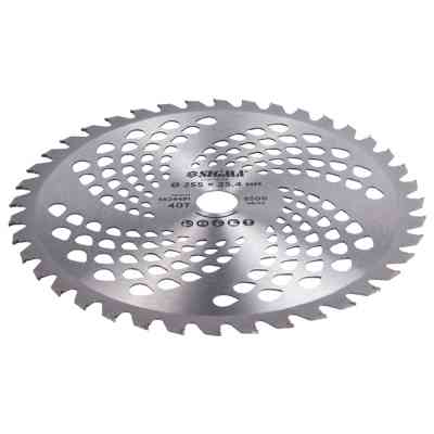 Нож для триммера Sigma с твердосплавными напайками 255x25.4мм 40Т (5624491) Винница