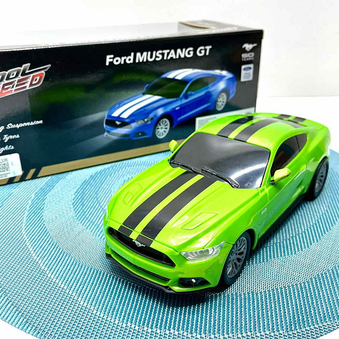 Машина Ford Mustang з гумовими колесами на радіокеруванні 1:20 Зелена (10487) Чернігів - фото 4