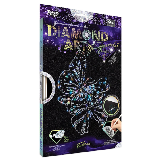 Комплект креативної творчості "DIAMOND ART" DAR-01, 10 видів  Метелики Вінниця