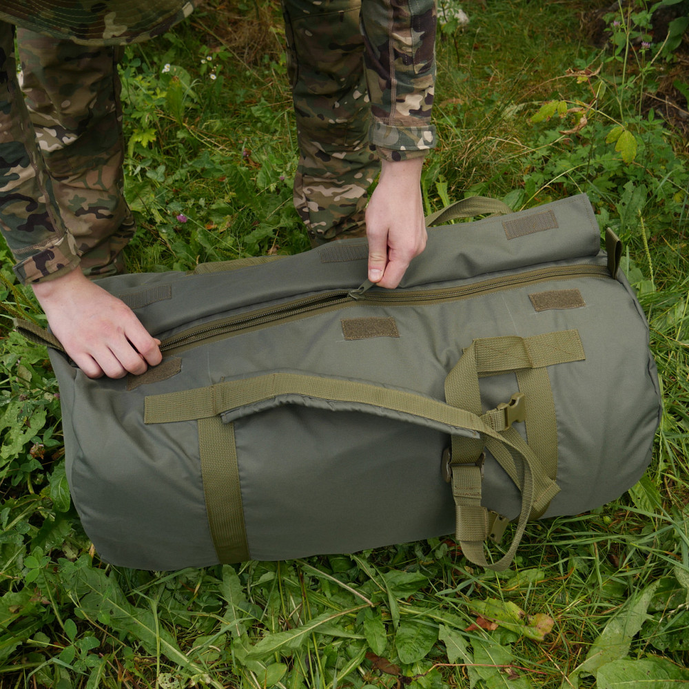 Сумка-баул Kiborg 80л олива. Баул армійський oliva, сумка баул ЗСУ, військовий баул тактичний 80 л Київ - фото 10