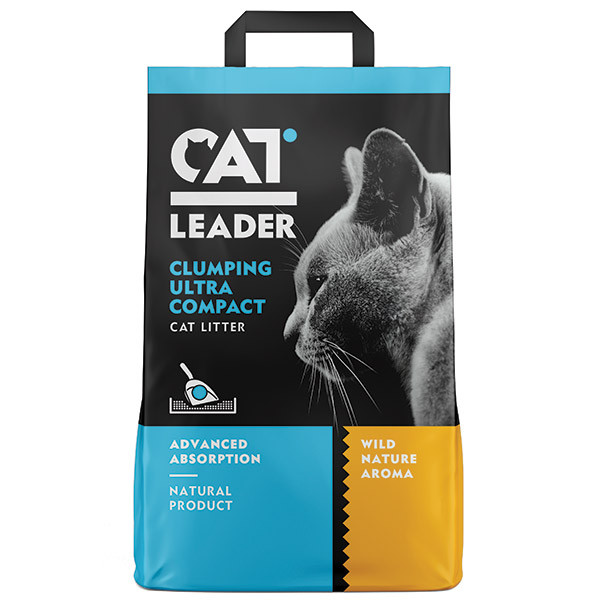 Cat Leader Clumping Wild Nature КЭТ ЛИДЕР АРОМАТ ДИКОЙ ПРИРОДЫ ультракомкующийся наполнитель в кошачий туалет Киев - изображение 1