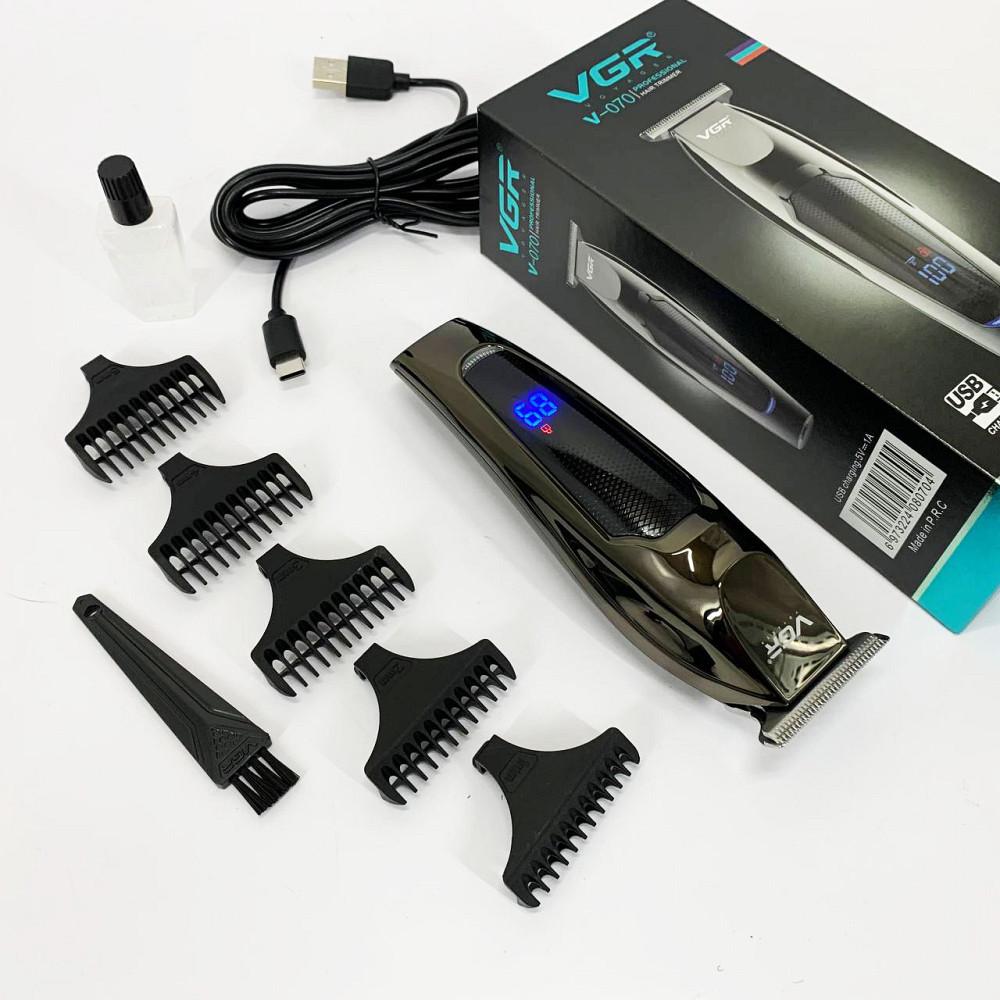 Електрична машинка тример для волосся і бороди, Професійна електрична машинка для стрижки HX-26 Львів - фото 2