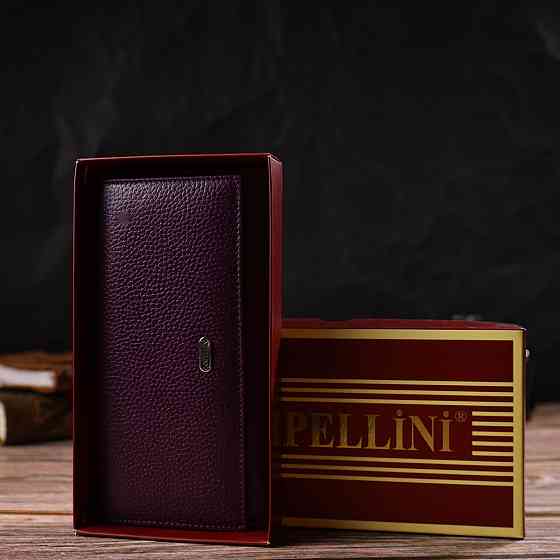 Привлекательный женский кошелек из натуральной кожи Сиреневый (CANPELLINI) Киев