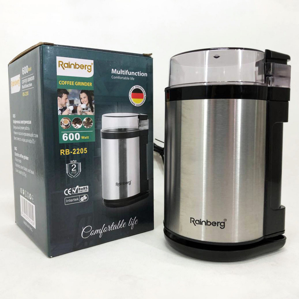 Маленькая кофемолка Rainberg, Кофемолка електрическая, Электрокофемолки, Домашние кофемолки, Кофе молка DF-87 Львов - изображение 11