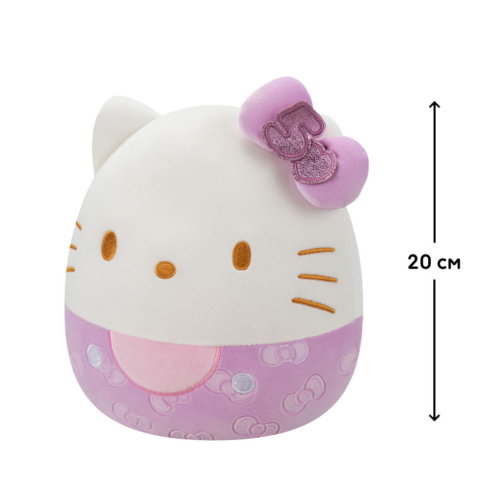 М'яка іграшка Squishmallows – Хелоу Кітті в пурпуровому (20 cm) Дніпро - фото 2