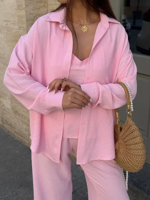 Жіночий костюм трійка з сорочкою, майкою та штанами Одеса - фото 10