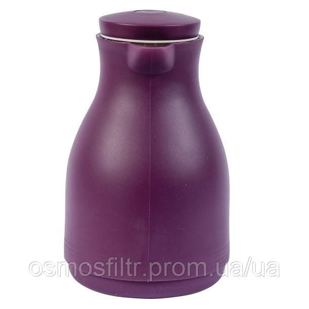 Термос/кувшин Axentia 1л с кнопкой фиолетовый стеклянная колба 17х24х14 см (135293) Киев - изображение 8