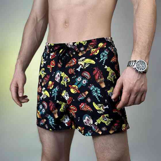 Принтовані чоловічі шорти для плавання Pobedov Pool day Chortyky Київ