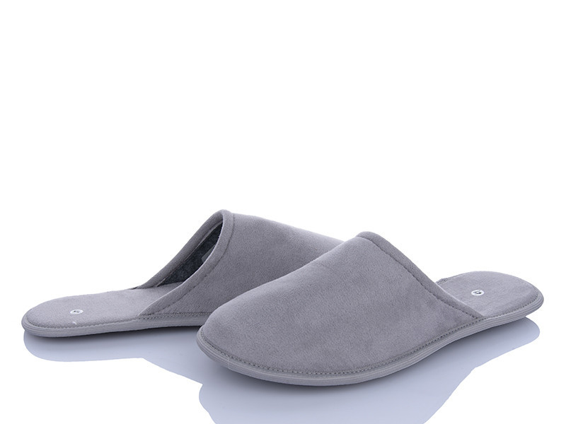 Тапочки мужские серые закрытый носок замш на трикотаже Одесса - изображение 6