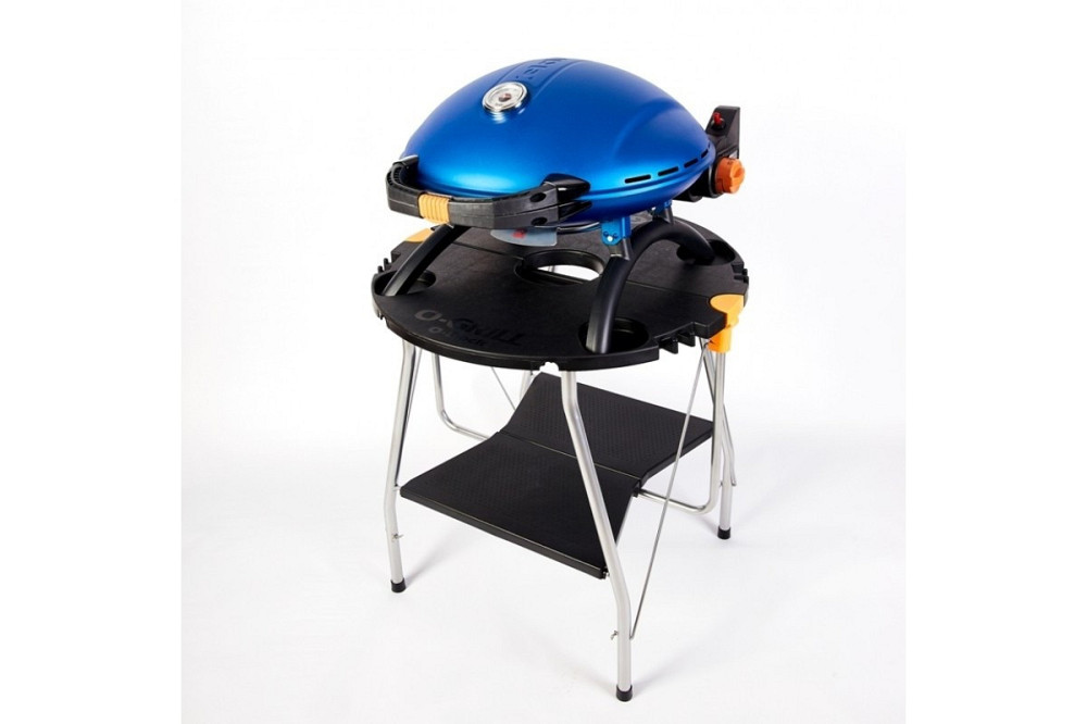 КОМПЛЕКТ Портативний переносний газовий гриль O-GRILL 900, синій + шланг в подарунок! Код: 011683 Рівне - фото 15