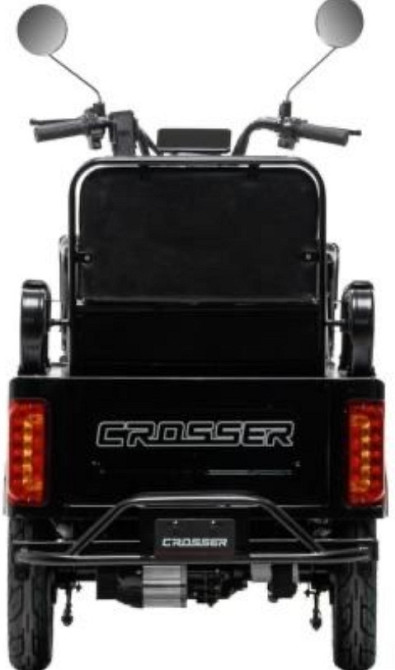 Електротрайк 3-місний Crosser TR-5 (1000W 72V 24AH) - Чорний. Харьков - изображение 4