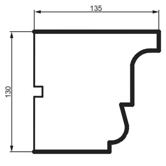 Карниз фасадный Prestige Decor KC 140 Днепр