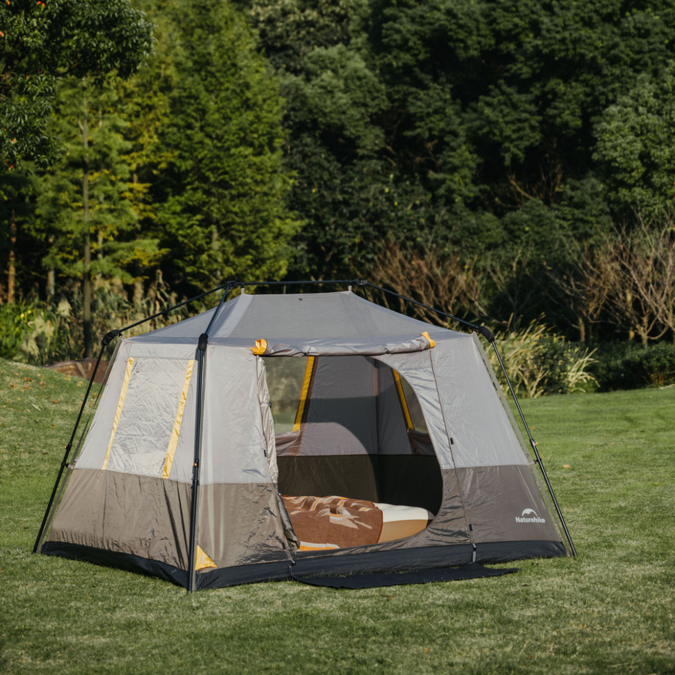 Намет чотиримісний Naturehike Cape Series 5.2 CNK2450WS037, сіро-коричневий Киев - изображение 4