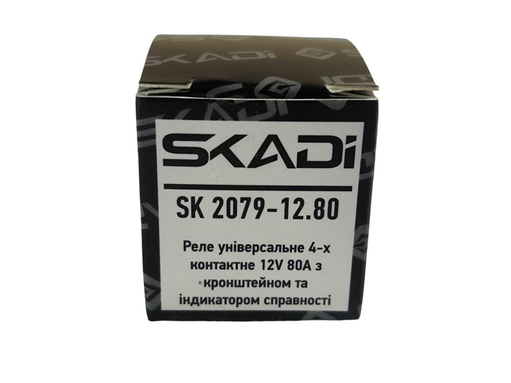 Реле контакту 12В 80А універсальне, стартера, світла (з кріпленням та з індикатором справності) 4 Мукачево - фото 4