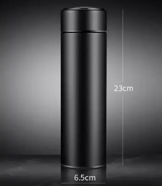 Розумний термос з датчиком індикатором температури 375 мл з інтелектуальним LED екраном чорний Одеса - фото 7