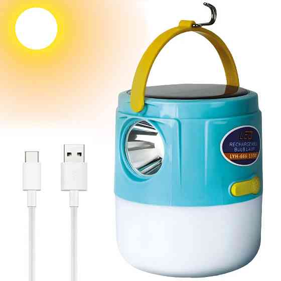 Подвесной аккумуляторный фонарь с солнечной батареей и USB,LD-666 SBR Киев