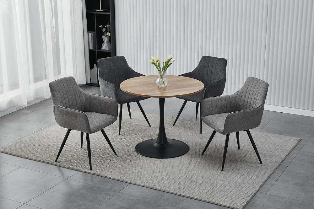 Стілець BALLO BREGO чорний каркас/темно-сірий 18 Київ - фото 3