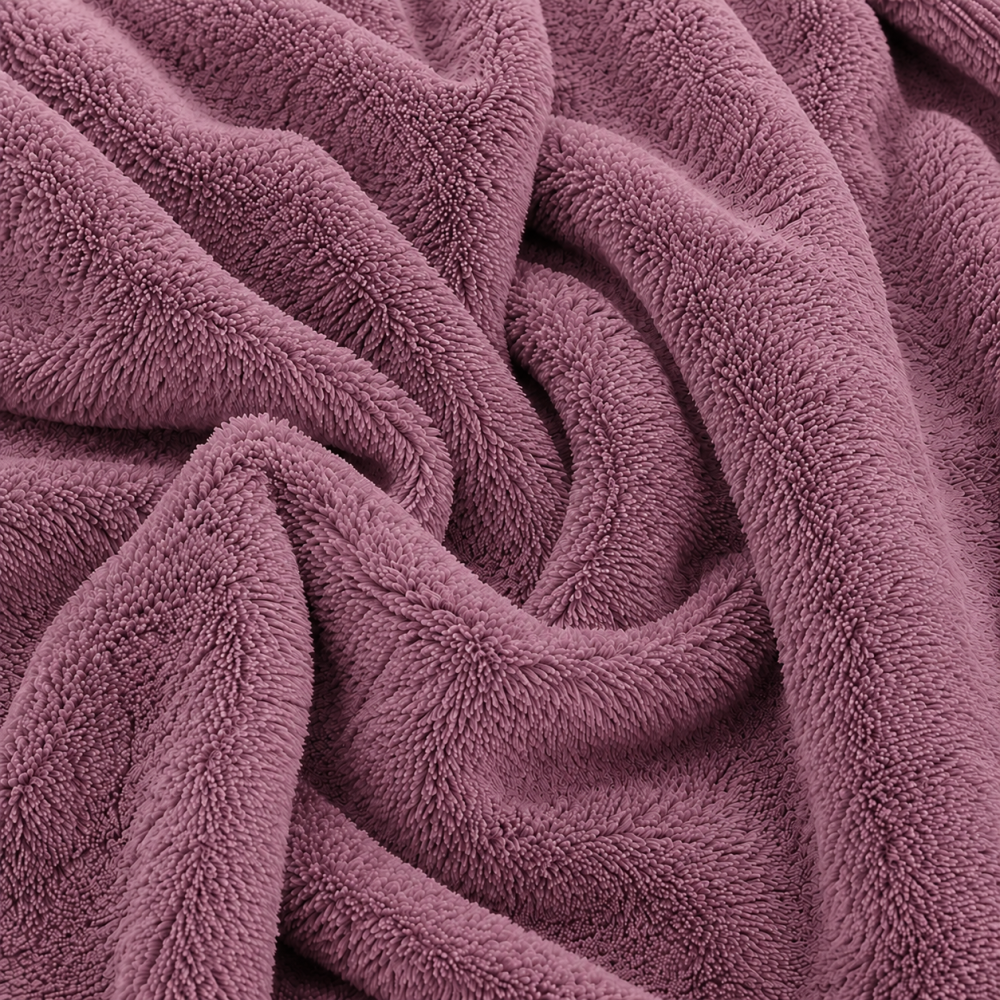 Набір 2в1 рушників для душу та ванної для обличчя і тіла, комплект мікрофібрових банних рушників 2 шт темно-фіолетовий Кам'янець-Подільський - фото 8
