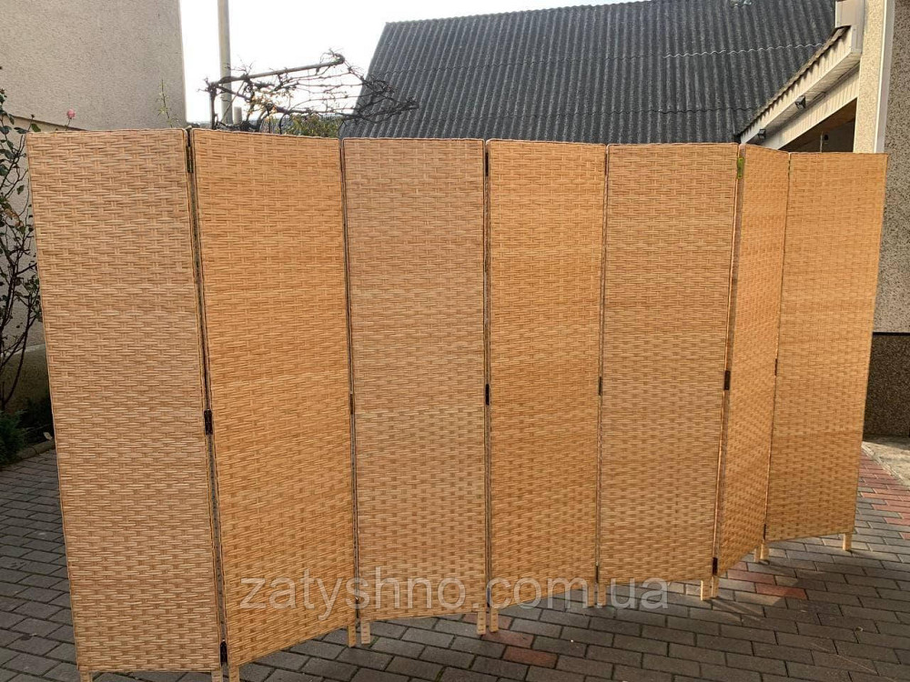 Ширма плетеная из лозы раздвежная Киев - изображение 7