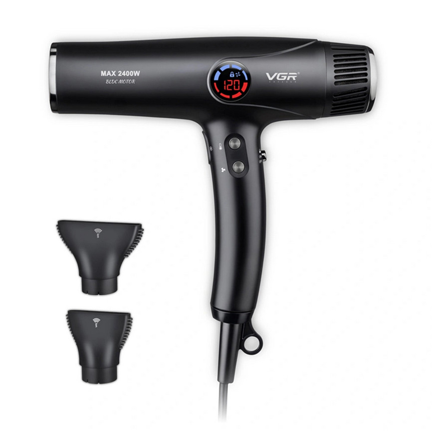 Фен VGR V-469 4 уровня обдува 4 уровня температуры 2 насадки 2400 Вт LS-96 Львов - изображение 1