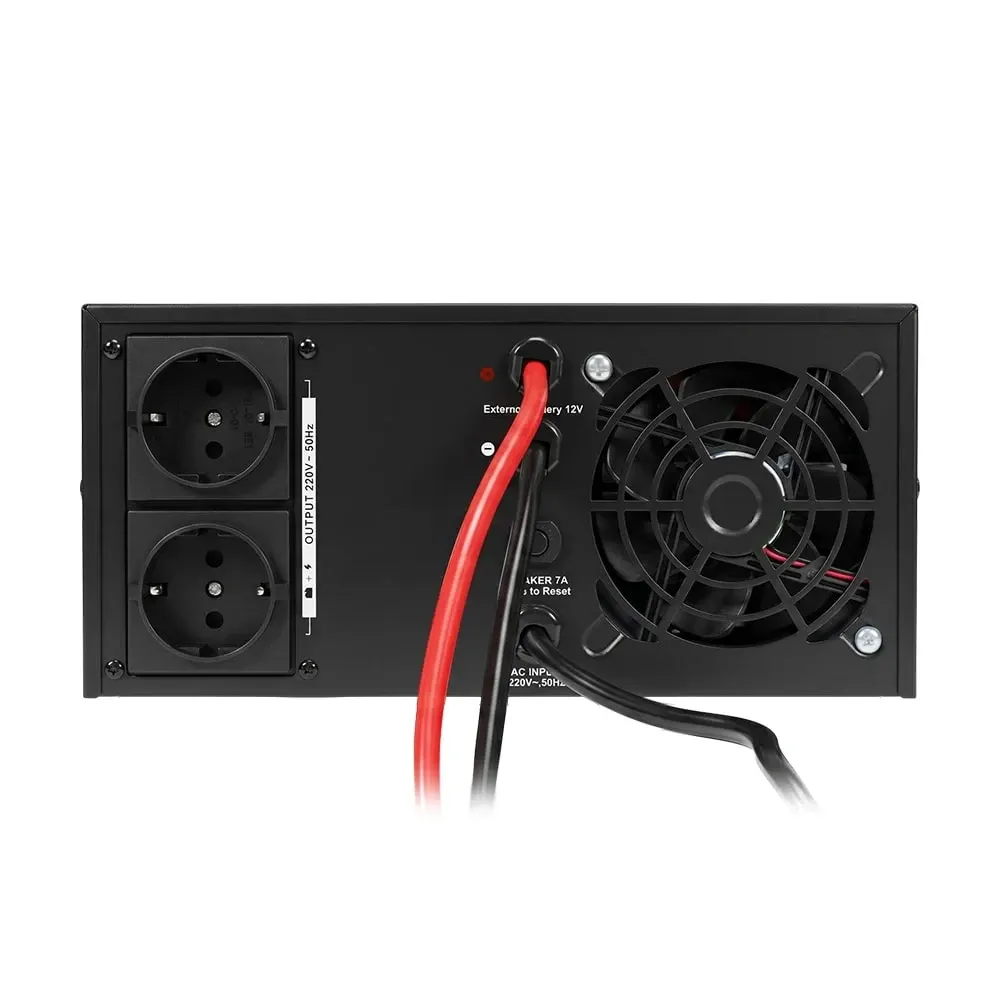Інвертор Kraft KRF-AVR600VA/500W-12V з правильною синусоїдою під зовнішній акумулятор (42-00094) Киев - изображение 12