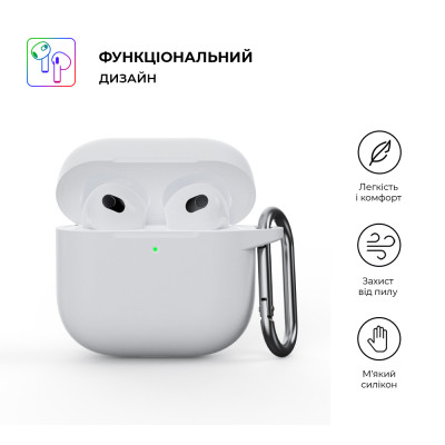 Чохол для навушників Armorstandart Hang Case для Apple AirPods 4 White (ARM81295) Вінниця - фото 2