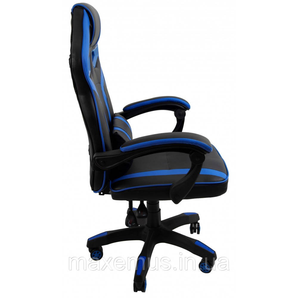 Геймерское раскладное кресло игровое для приставки профессиональное стул компьютерный Bonro B 827 синий Мостиска - изображение 4