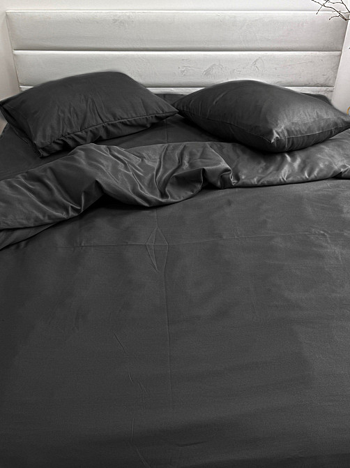 Ecotton Комплект наволочок Ecotton 50х70 см із полісатину 2 шт чорного кольору Киев - изображение 1