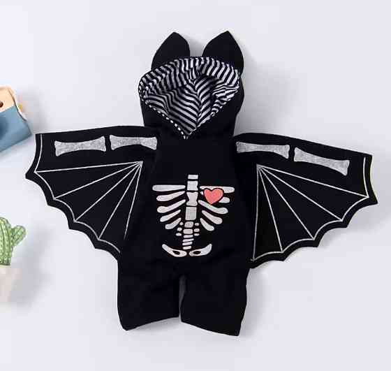 Косплей для собак і котів Кажан S на Хелловін чорний Київ