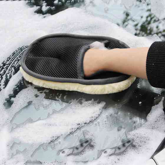 Шершава рукавичка для миття та полірування авто Київ