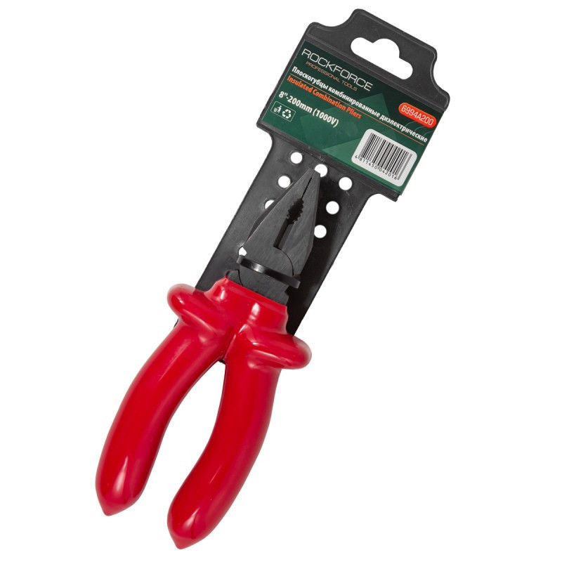 Пасатижі комбіновані діелектричні 8"-200мм (1000V), на пластиковом тримачі Одеса - фото 2