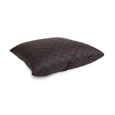 Подушка EVAtech ECO 40x40 см чорна з червоною ниткою (SPBCSBR) Вінниця