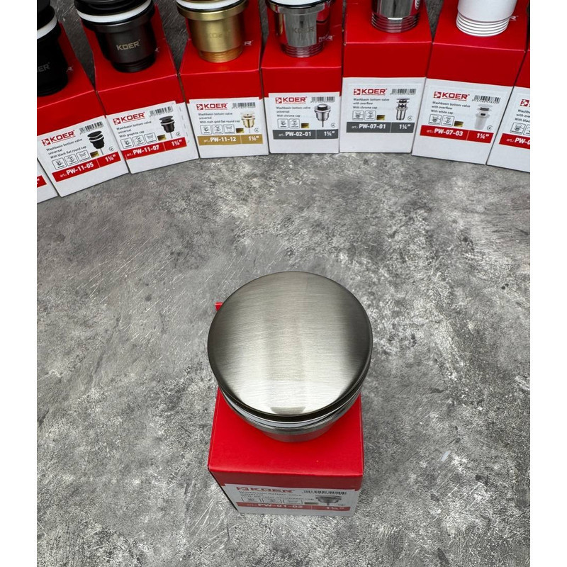 Донний клапан для умивальника Koer PW-01-02 1 1/4''     ( KR3401 ) 28220 Харьков - изображение 8