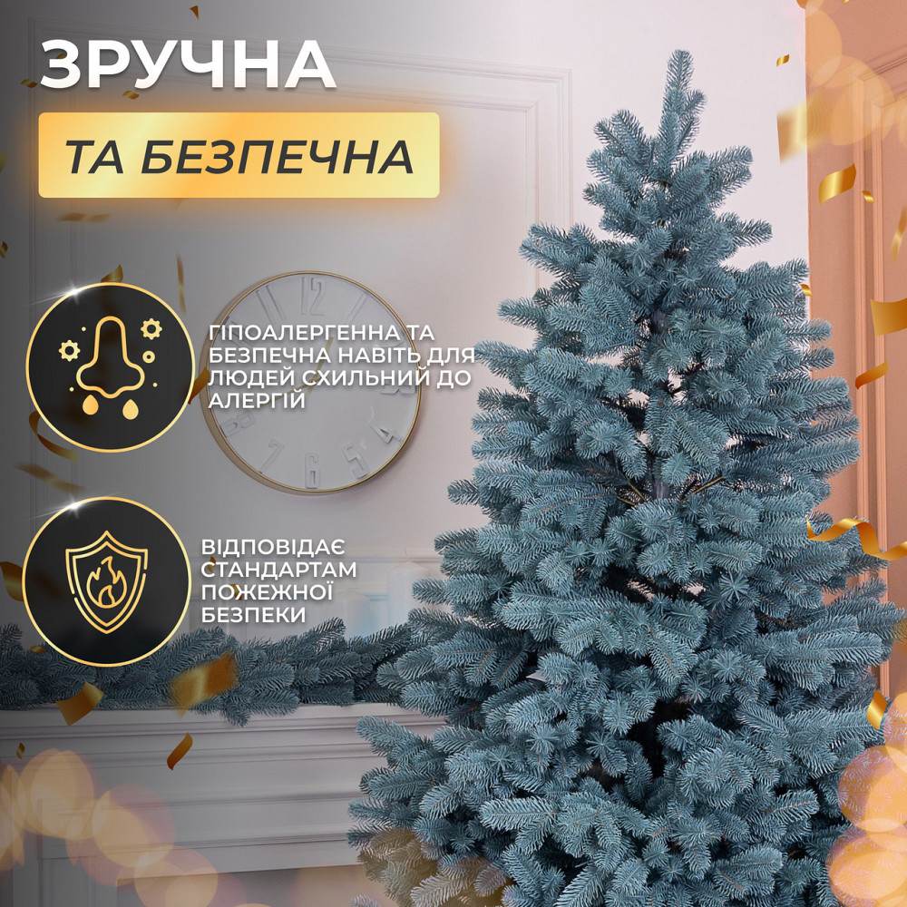 Голуба штучна ялинка 2.1 м Говерла Преміум Київ - фото 4