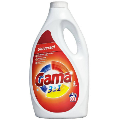 Гель для прання Gama 3 in 1 Universal 3.735 л (8435495845546) Вінниця - фото 1