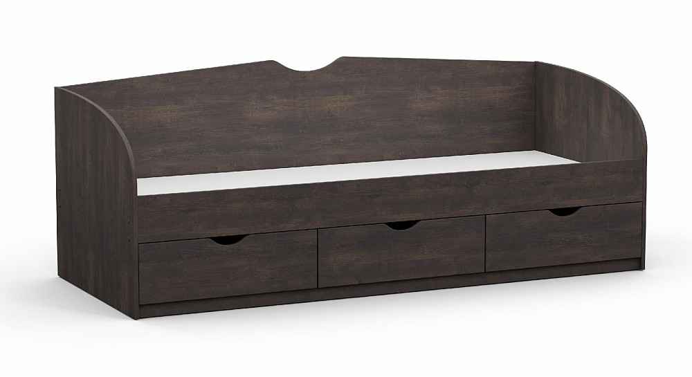 Кровать односпальная L-8, Дуб Конкордия, 2030х834х766 Львов - изображение 1