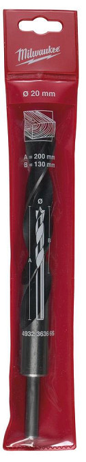 Свердло по дереву триточкове MILWAUKEE, діаметр 20х200мм Одеса - фото 2