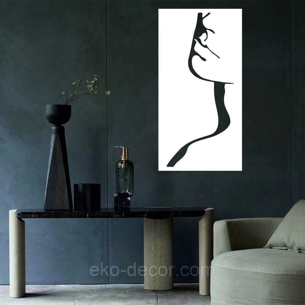 Декоративное настенное Панно «Женский Образ», Декор на стену 50*25 см, Белый Киев - изображение 1