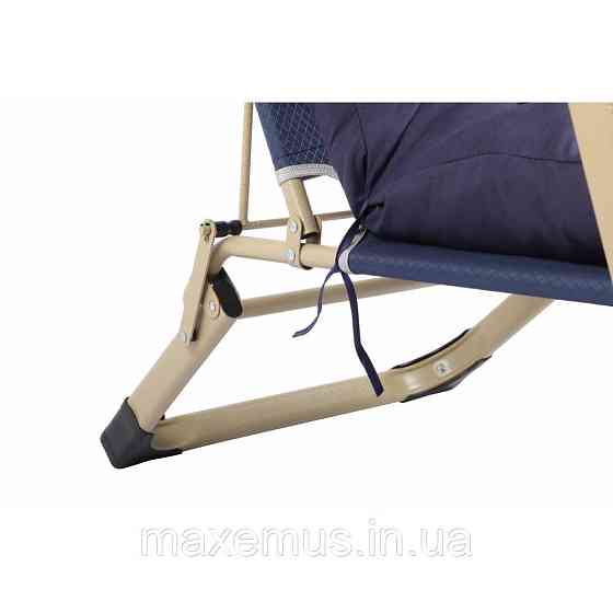 Раскладное кресло шезлонг туристический Bonro 178 см Садовый лежак пляжный шезлонг + подушка синий Мостиска