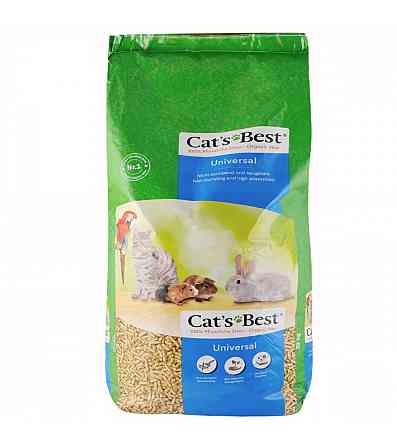 Наполнитель Cat’s Best Universal для домашних животных, деревянный, 40 л/22 кг Винница