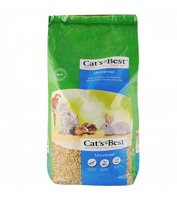 Наполнитель Cat’s Best Universal для домашних животных, деревянный, 40 л/22 кг Винница - изображение 1