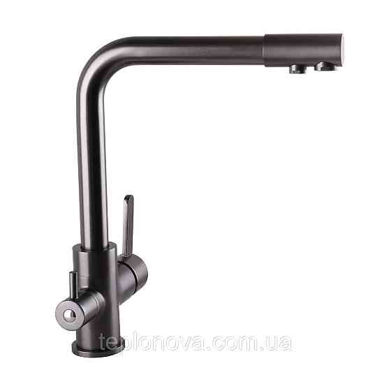 Смеситель для кухни под осмос Globus Lux LAZER GLLR-0444-11-GRAPHITE Черновцы
