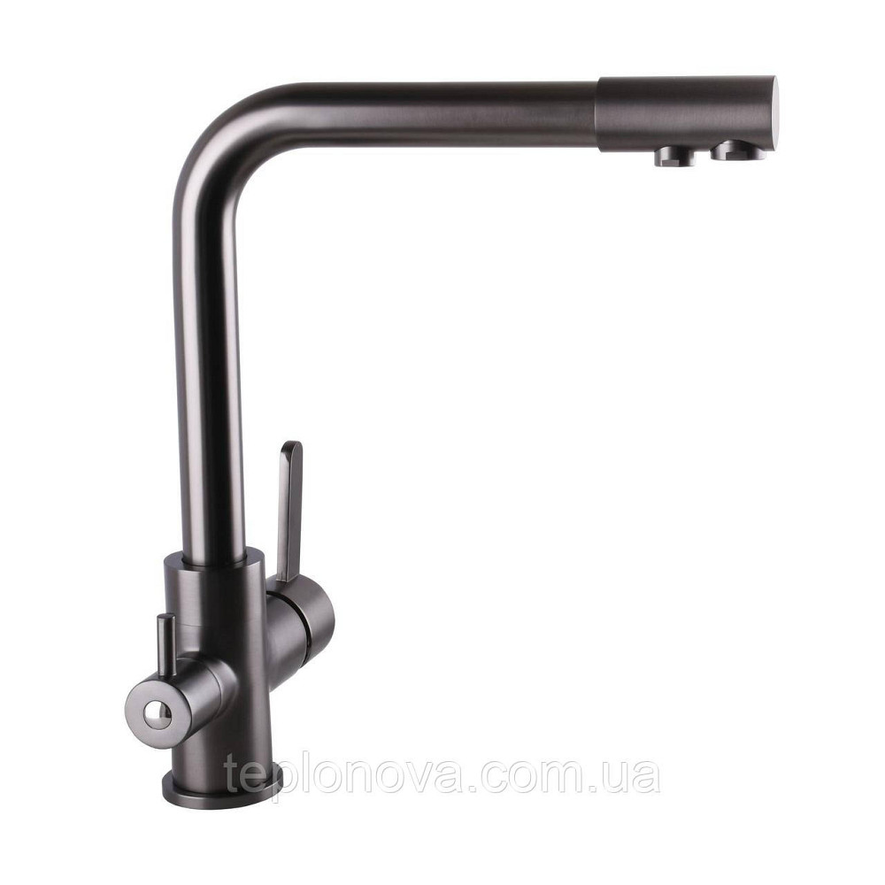 Смеситель для кухни под осмос Globus Lux LAZER GLLR-0444-11-GRAPHITE Черновцы - изображение 4