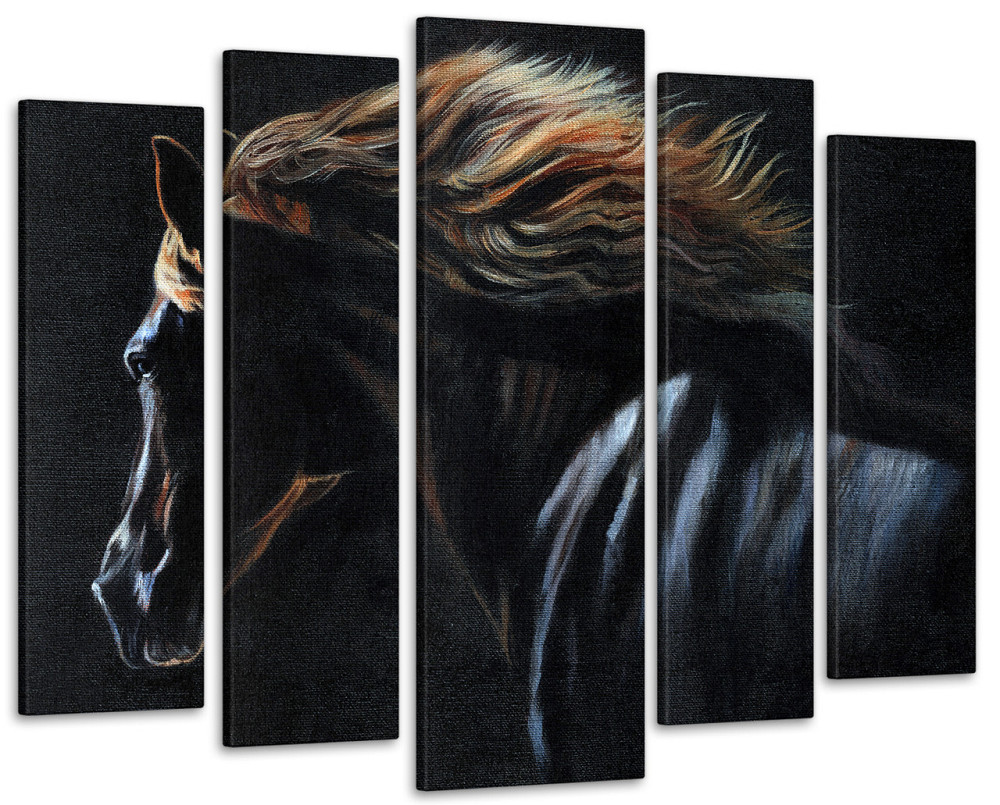 Модульна картина у вітальню / спальню Кінь Art-262_5 ( 80х118см ) Київ - фото 1